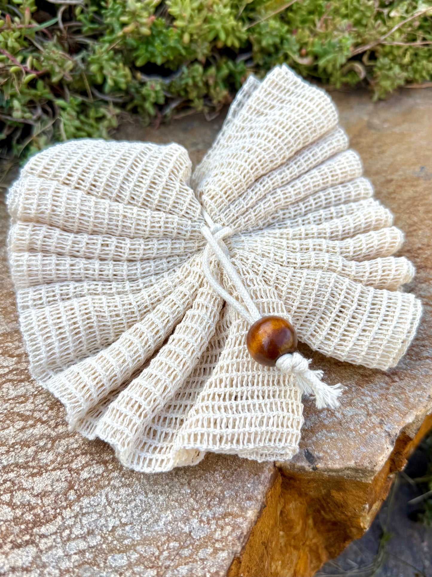Flax Bath Scrubber