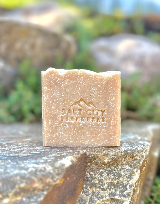 Orange + Bee Pollen Salt Soap — Essential Oils Only