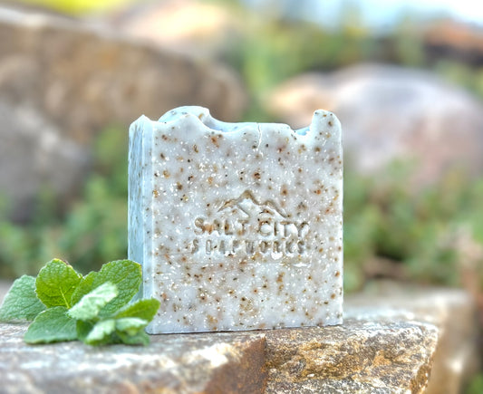 Peppermint-Forward Salt Soap — Essential Oils Only