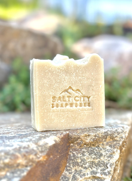Aloe + Patchouli + Frankincense Salt Soap — Essential Oils Only
