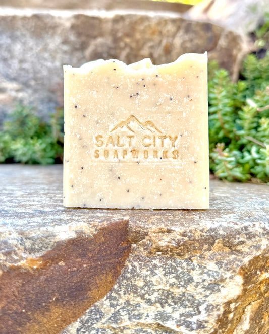 Lemon Poppyseed Salt Soap — Essential Oils Only