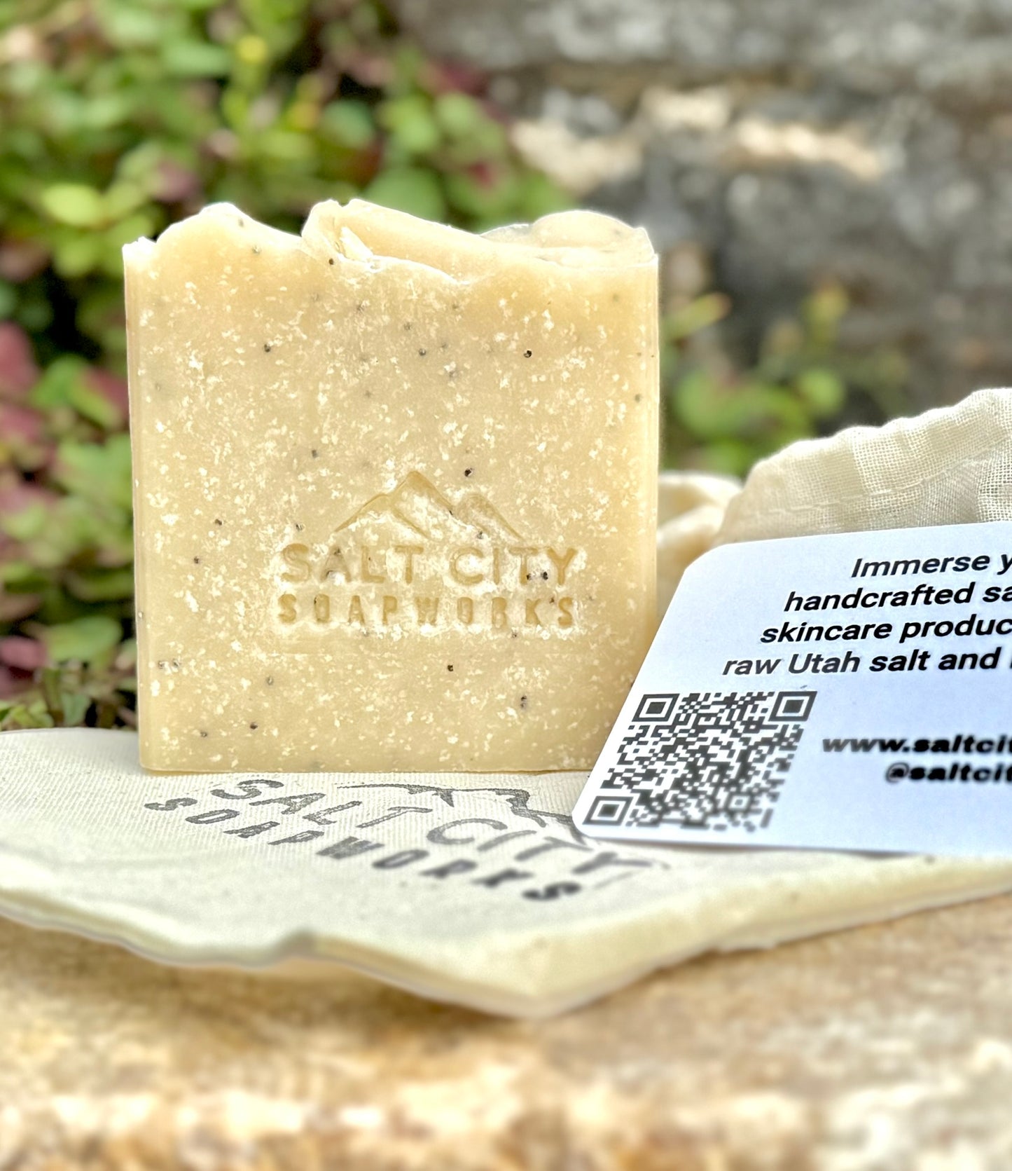 Lemon Poppyseed Salt Soap — Essential Oils Only
