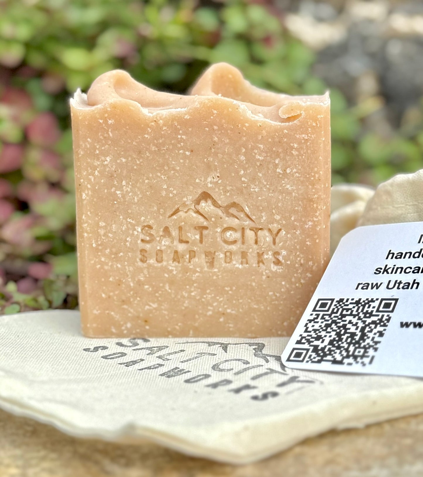 Orange + Bee Pollen Salt Soap — Essential Oils Only