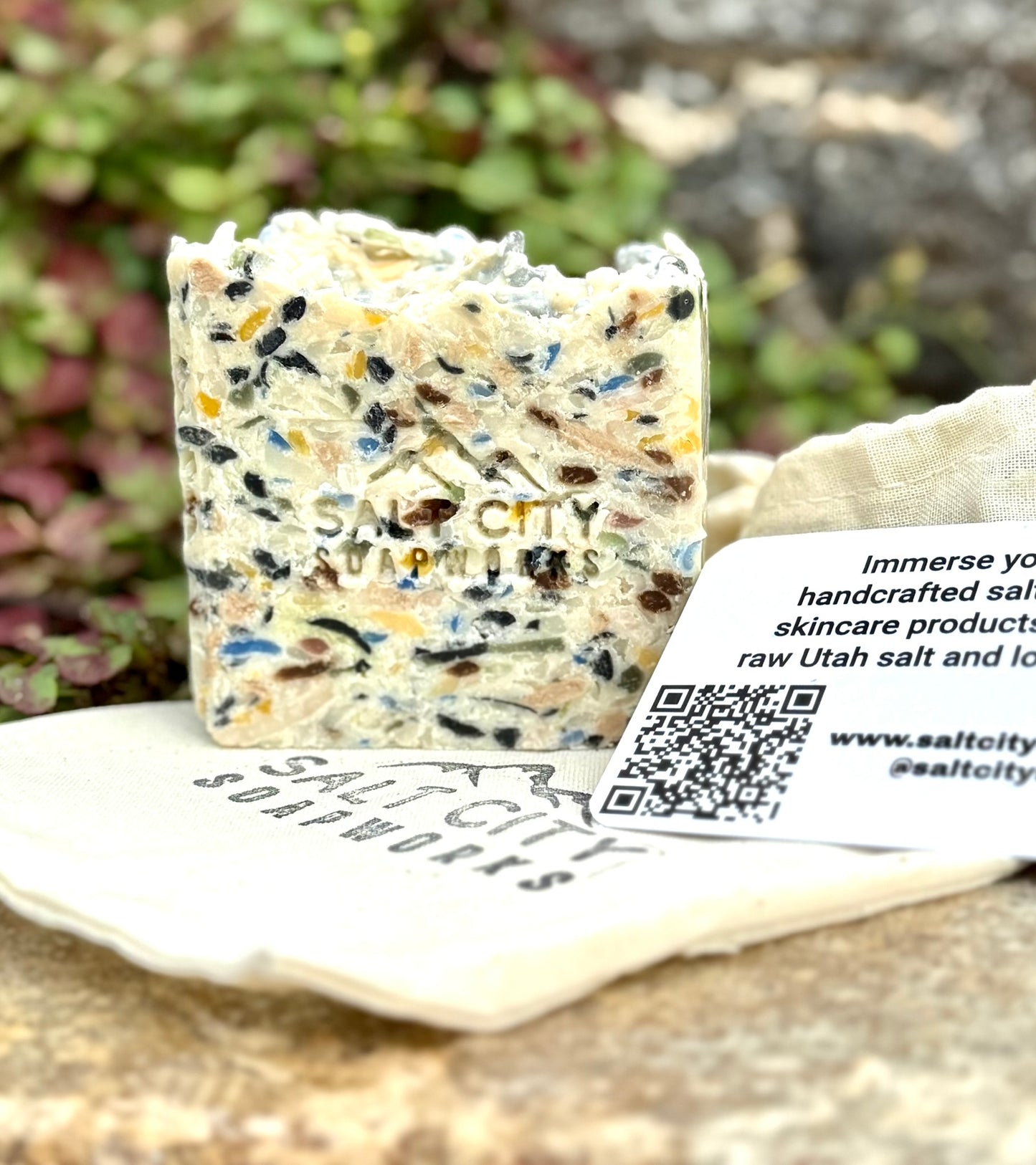 Confetti Jasmine Salt Soap