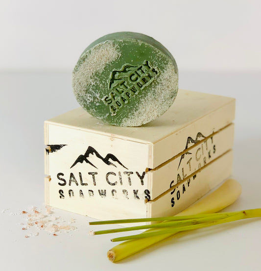 Natural Salt Soap with Lemongrass