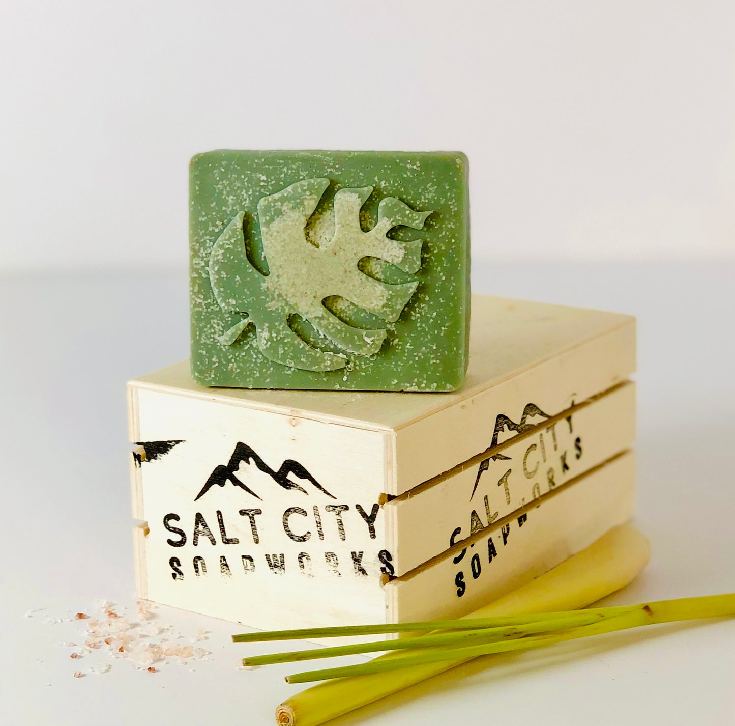 Lemongrass salt soap