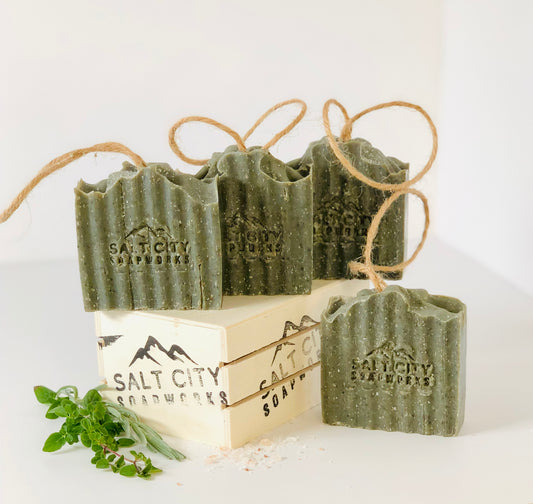 Exfoliating Soap on a Rope Set