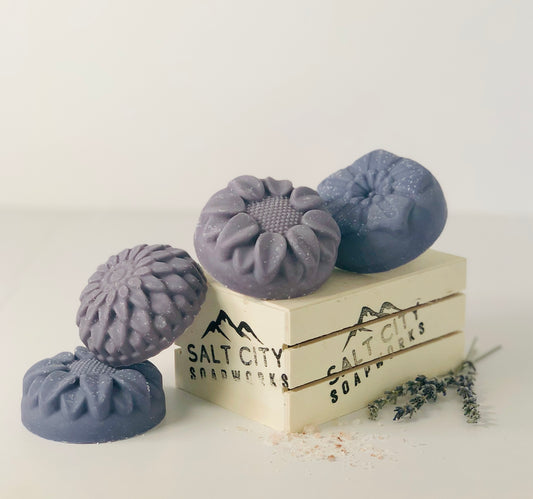 Lavender Salt Soap Set