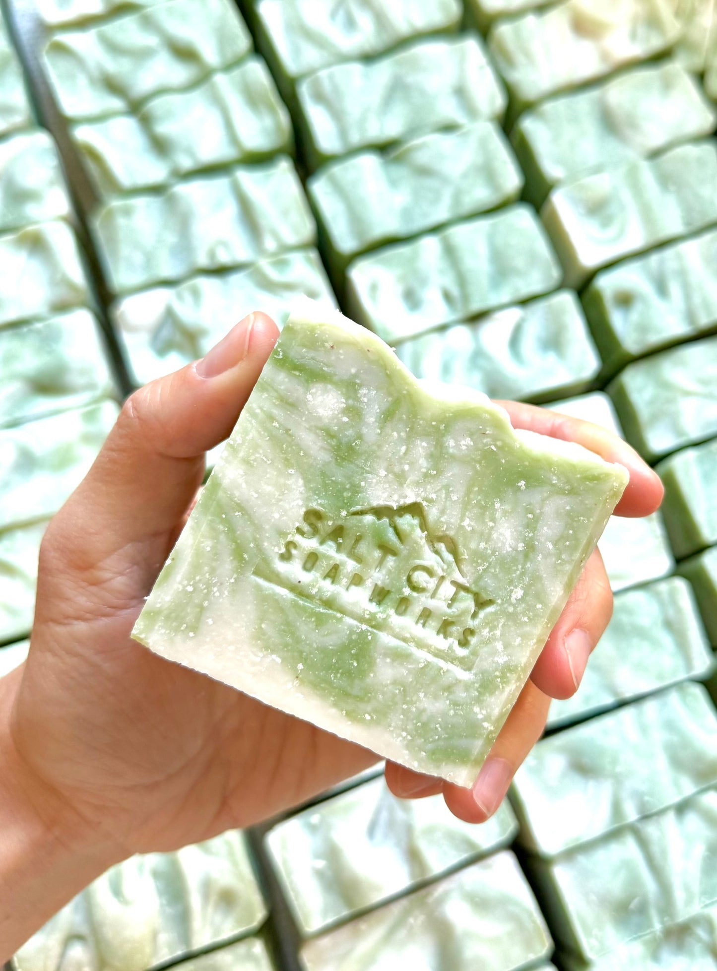 Peppermint + Eucalyptus Salt Soap