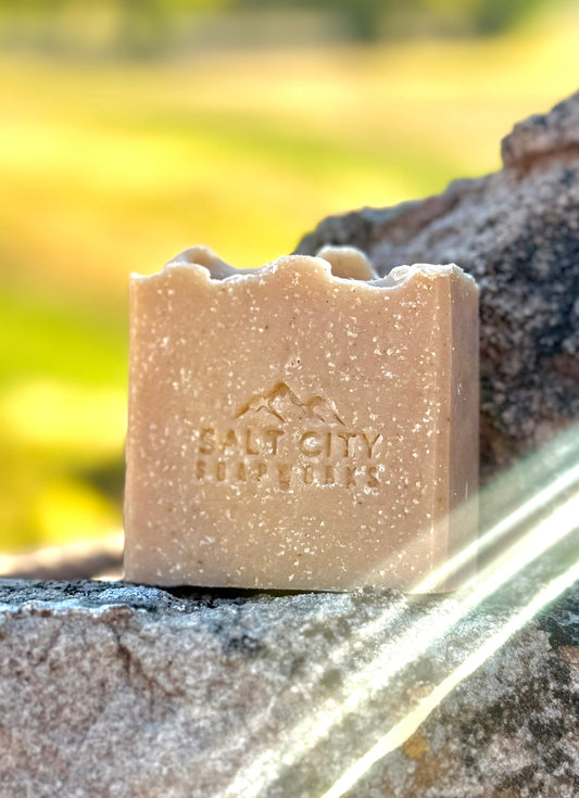 Orange + Bee Pollen Salt Soap — Essential Oils Only