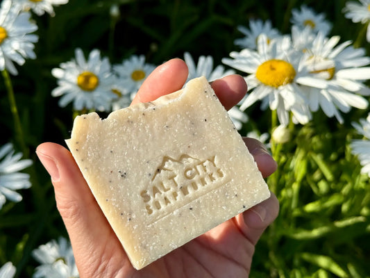 Lemon Poppyseed Salt Soap — Essential Oils Only